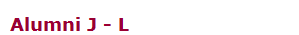 Alumni J - L